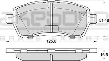 Тормозные колодки Akebono Standard. Артикул AN-753WK