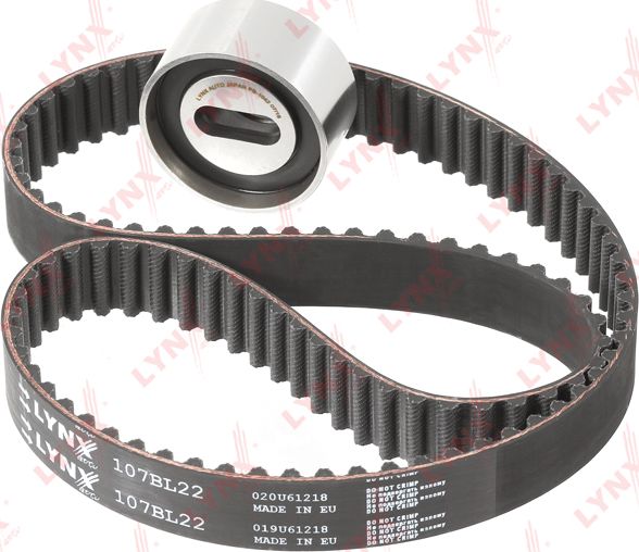 Ремень ГРМ с роликами (комплект) LYNXauto для Kia Pride I 1990-2001. Артикул PK-1130