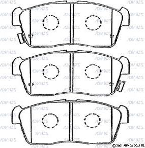 Тормозные колодки Advics. Артикул SN593P