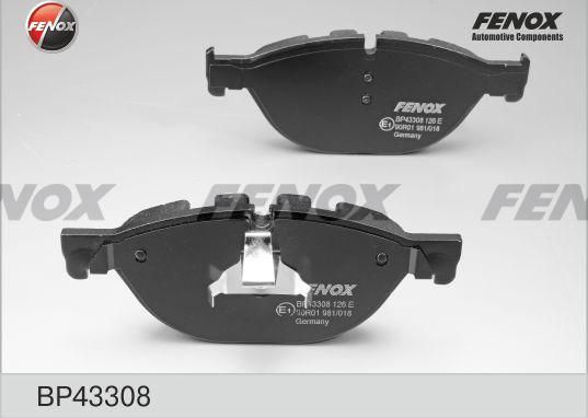 Тормозные колодки Fenox. Артикул BP43308