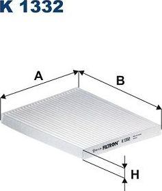 Салонный фильтр Filtron. Артикул K 1332