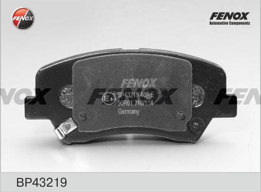Тормозные колодки Fenox. Артикул BP43219