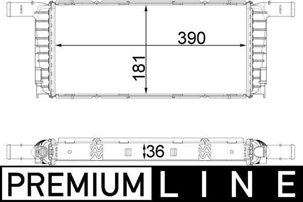 Радиатор охлаждения двигателя Mahle Premium. Артикул CR 1941 000P