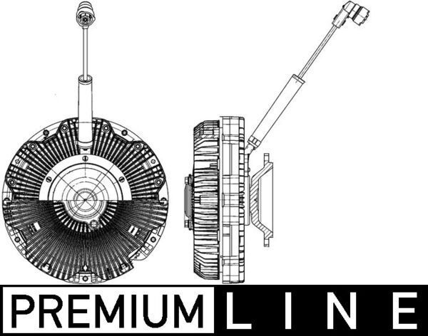Муфта (вискомуфта) вентилятора Mahle Premium. Артикул CFC 172 000P