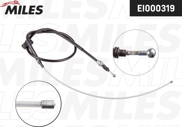 Трос ручника (тросик ручного тормоза) Miles задний правый/левый для Audi S3 I (8L) 1999-2003. Артикул EI000319