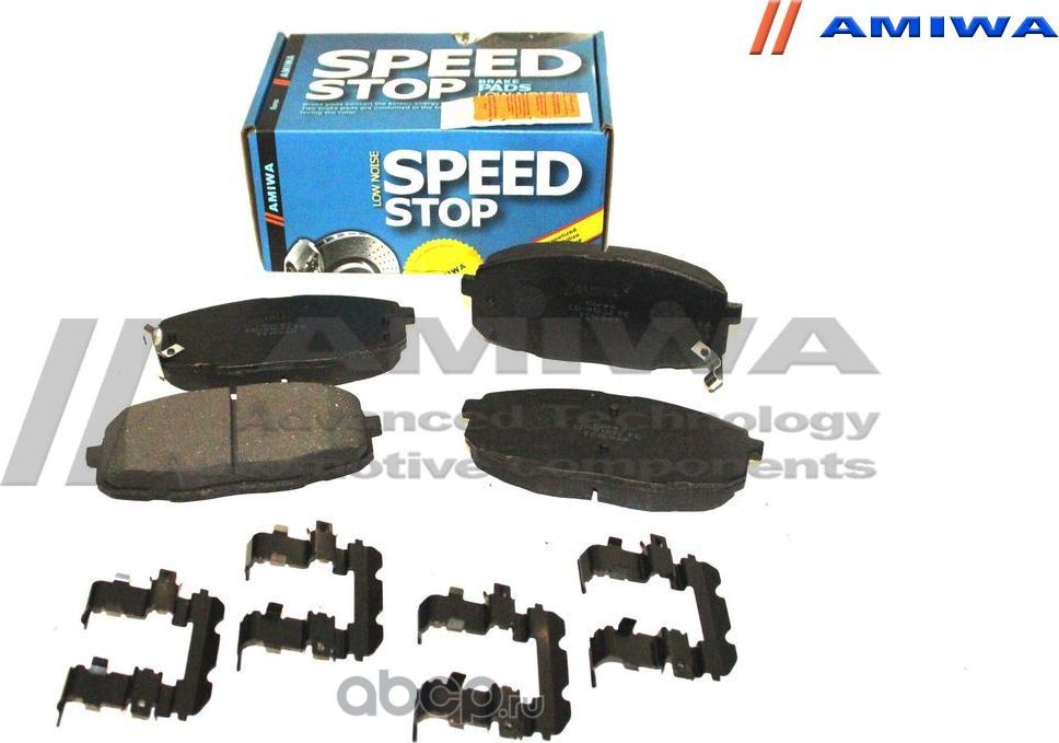 КОЛОДКИ ТОРМОЗНЫЕ ДИСКОВЫЕ ПЕРЕДНИЕ SPEED STOP (Amiwa). Артикул CD01232