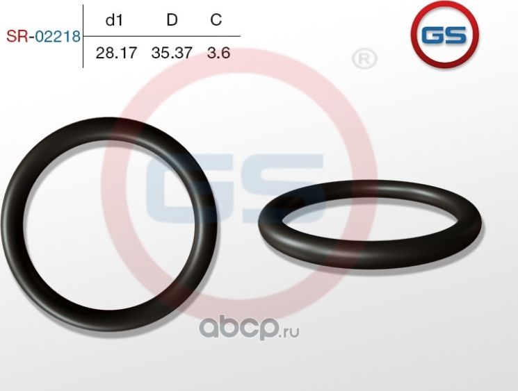 РЕЗИНОВОЕ КОЛЬЦО 28.17 3.6 (GS). Артикул SR02218