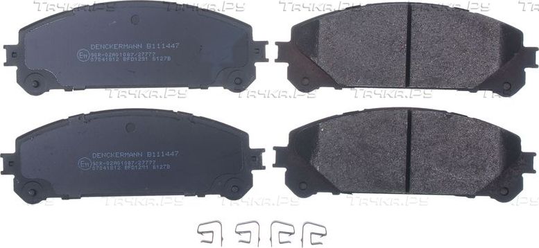 Тормозные колодки Denckermann передние для Toyota RAV4 IV (CA40) 2012-2019. Артикул B111447