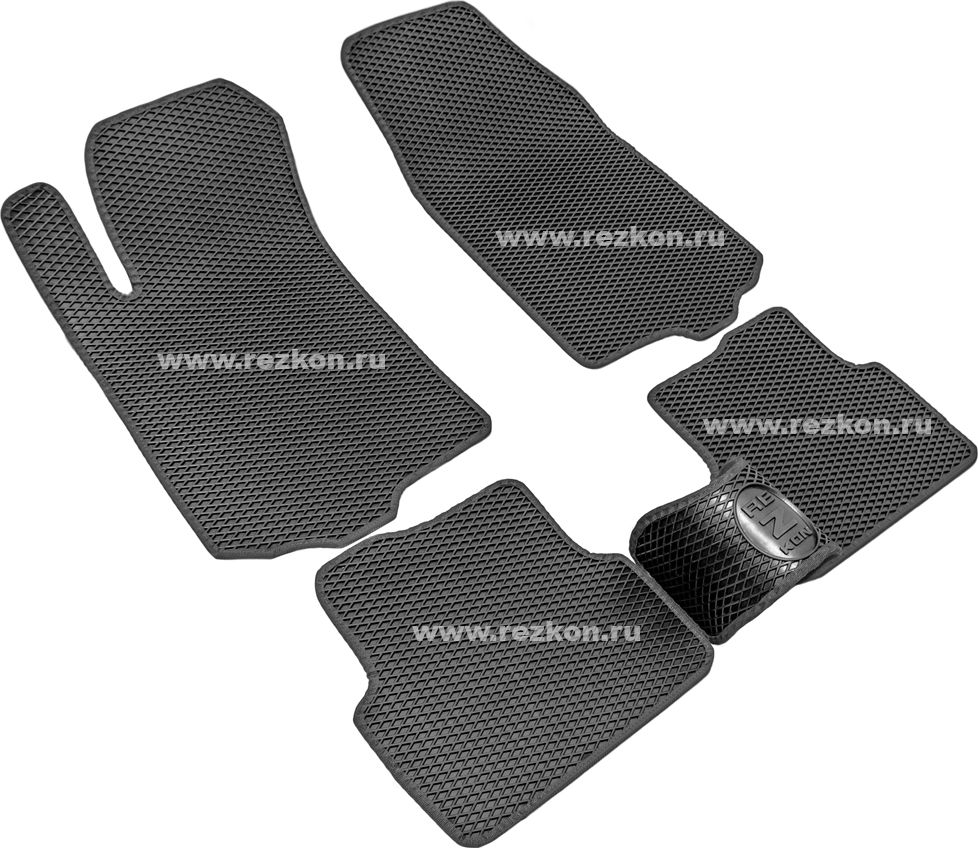 Коврики Rezkon EVA для салона Chevrolet Aveo II T300 2012-2015 Черный кант. Артикул 9012005201