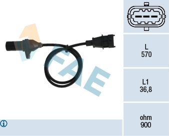 Датчик положения коленвала FAE. Артикул 79332