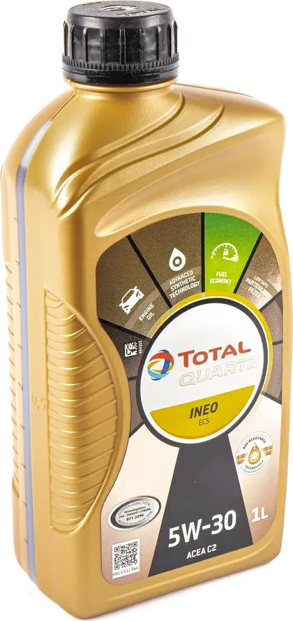 Масло моторное Total Quartz Ineo ECS 5W30 синтетическое 1л Total. Артикул 213768