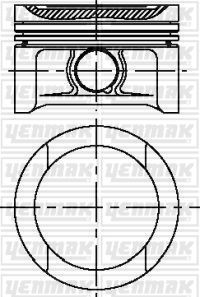 Поршень Yenmak для Audi A3 I (8L) 1996-2003. Артикул 31-04307-025