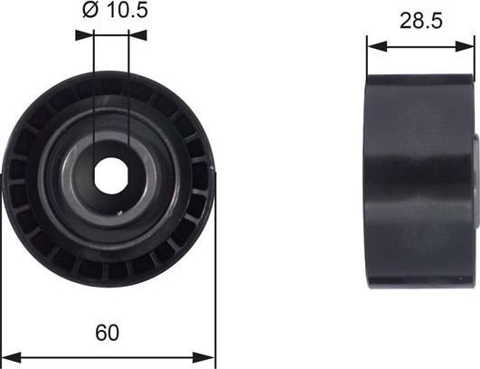 Направляющий (ведущий) ролик ремня ГРМ Gates PowerGrip® для Ford Escort V 1992-2000. Артикул T42036