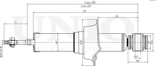 Амортизатор подвески (Unio). Артикул SAB-10458