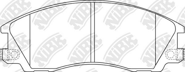 Тормозные колодки NiBK. Артикул PN0853