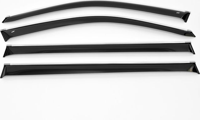 Дефлекторы Cobra Tuning для окон (с хром. молдингом) Mercedes-Benz GLS-Класс X166 2015-2019. Артикул M35716CR