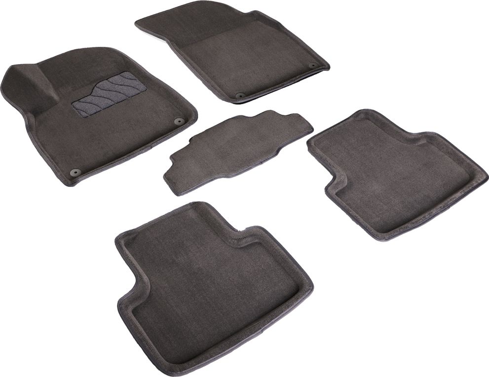 Коврики Seintex 3D ворсовые для салона Audi Q7 II рестайлинг 2019-2026 СЕРЫЕ. Артикул 95982