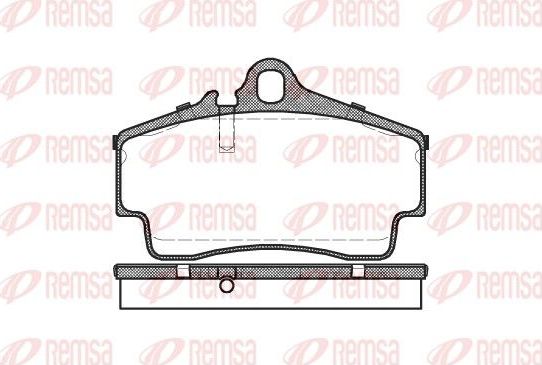 Тормозные колодки Remsa. Артикул 0654.00