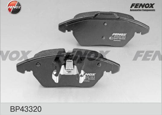 Тормозные колодки Fenox. Артикул BP43320