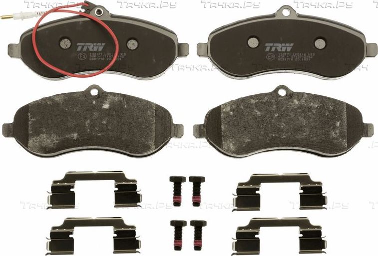 Тормозные колодки TRW COTEC передние для Toyota ProAce I 2013-2016. Артикул GDB1718