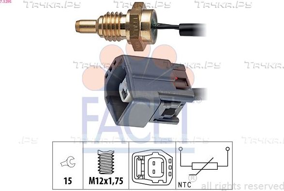 Датчик температуры охлаждающей жидкости Facet Made in Italy - OE Equivalent для Ford S-MAX I 2006-2014. Артикул 7.3295