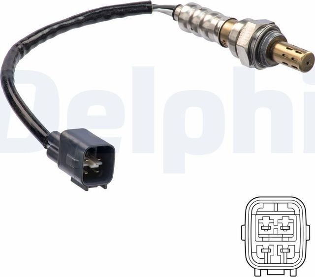 Лямбда-зонд (кислородный датчик) Delphi для Toyota Yaris III 2011-2014. Артикул ES21176-12B1