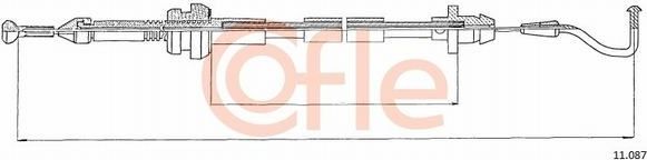 Трос газа Cofle. Артикул 11.087