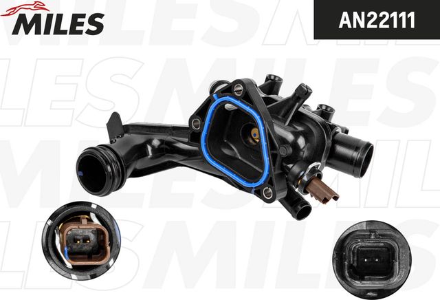 Термостат PSA 308 (11-)/C4 (10-) 1.6i AT («быстросъём» и два датчика) (Miles). Артикул AN22111