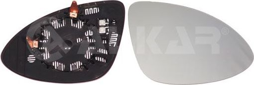 Зеркальное стекло бокового зеркала Alkar правое для Porsche Cayenne II (958) 2010-2014. Артикул 6432817