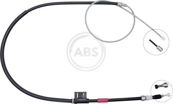 Трос ручника (тросик ручного тормоза) ABS. Артикул K17270