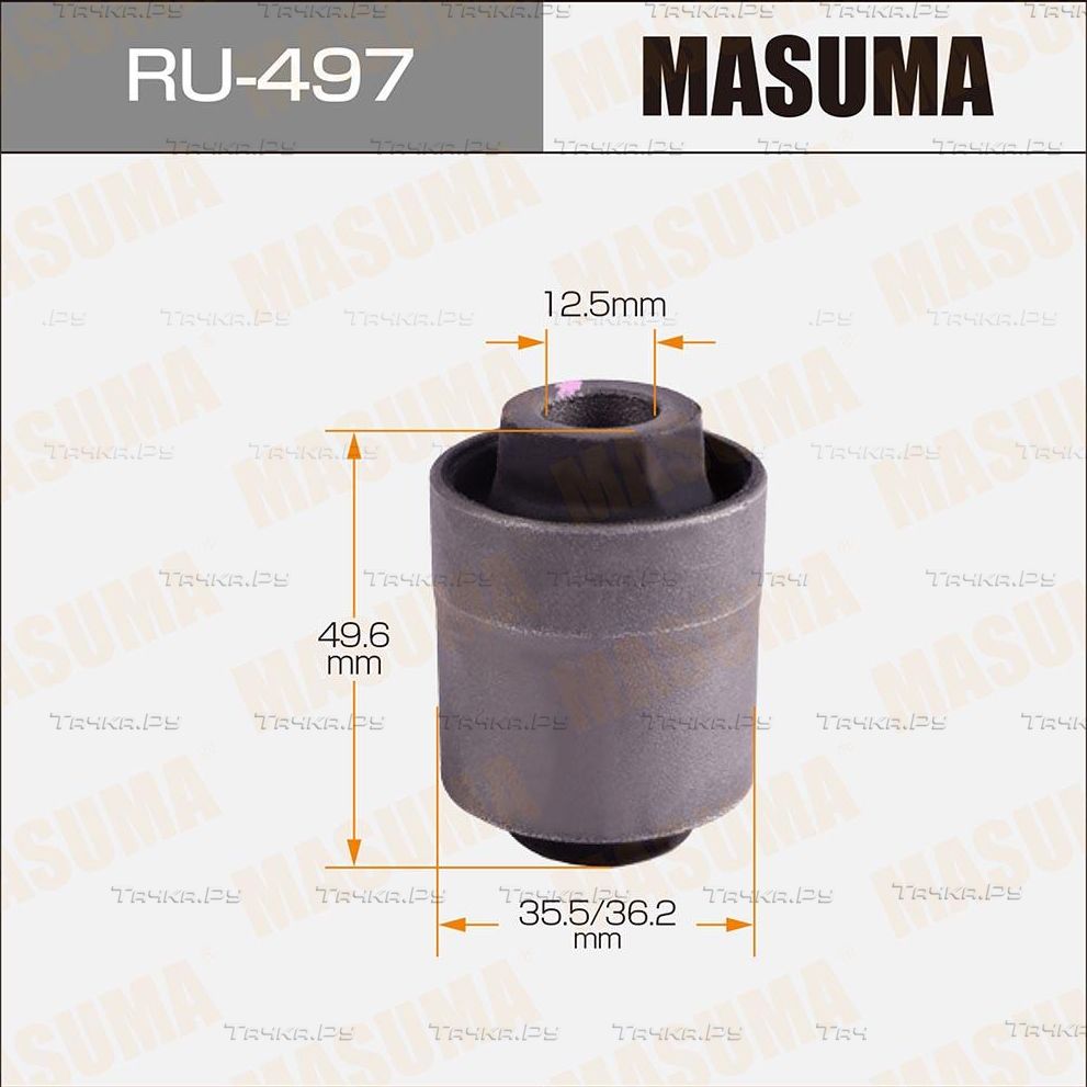 Сайлентблок заднего рычага подвески Masuma правый/левый верхний для Mitsubishi Airtrek 2003-2006. Артикул RU-497