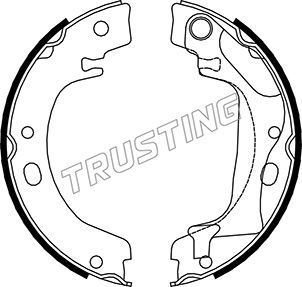 Тормозные колодки (стояночная тормозная система) Trusting задние для Toyota Corolla E170, E180 2013-2018. Артикул 115.318