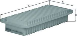 Воздушный фильтр Mahle-Knecht. Артикул LX 1001