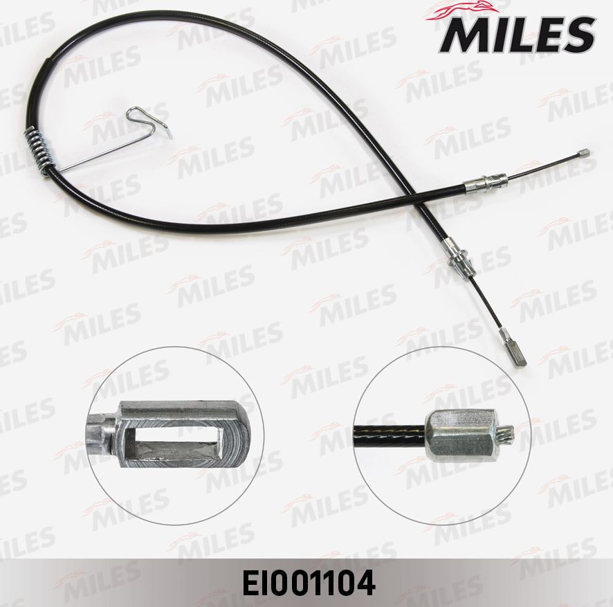 Трос ручника (тросик ручного тормоза) Miles. Артикул EI001104