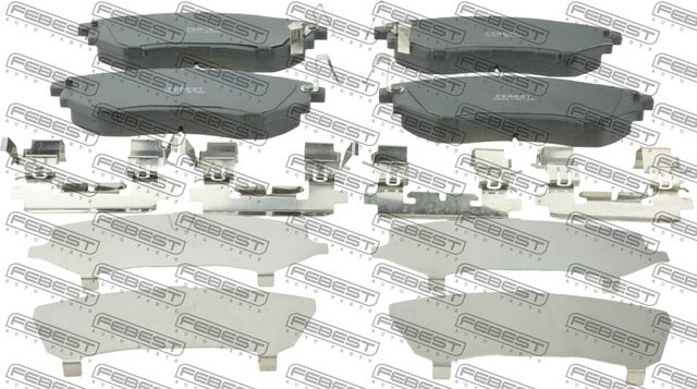 Тормозные колодки Febest. Артикул 0801-W10F