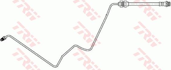 Тормозной шланг TRW задний левый внутренний для Ford S-MAX I 2006-2014. Артикул PHD1157