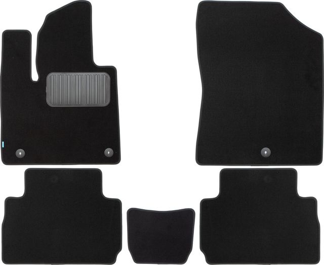 Коврики текстильные Klever Premium для салона Hyundai Santa Fe IV 5 мест рестайлинг 2021-2026. Артикул KLEVER0502007522110kh