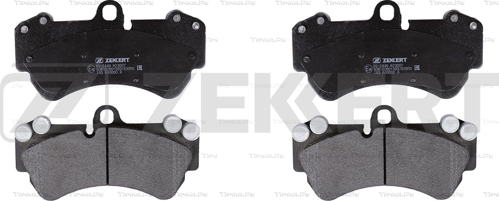 Тормозные колодки Zekkert передние для Porsche Cayenne I (955) 2007-2010. Артикул BS-2449