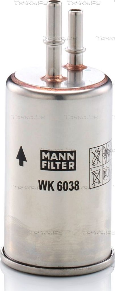 Топливный фильтр Mann-Filter для Volvo V70 III 2007-2016. Артикул WK 6038