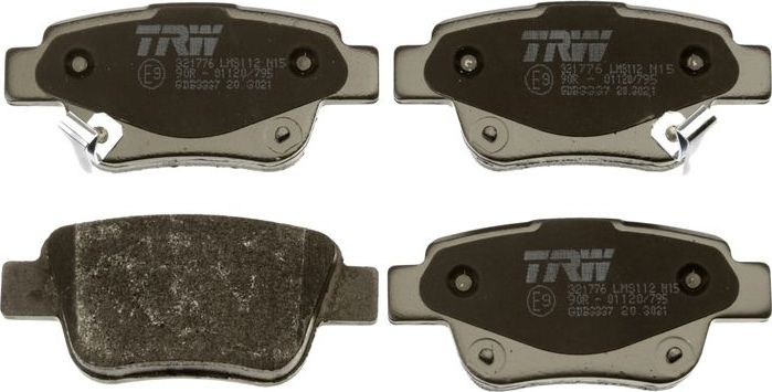 Тормозные колодки TRW COTEC. Артикул GDB3337