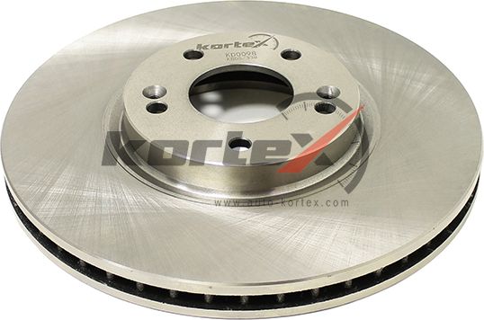 Диск тормозной HYUN/KIA SANTA FE/SORENTO 09- перед.вент.(d=321mm) (Kortex). Артикул KD0098
