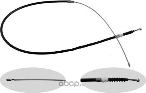 Трос ручника (тросик ручного тормоза) VAG. Артикул 6RU609721E