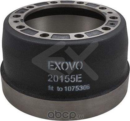 барабан тормозной 410х199 410x175/199 H260.5 d282/335 n10x28 Volvo FH/FL/FM 10-1 (Exovo). Артикул 20155E