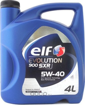 ELF EVOLUTION 900 SXR 5W40 A3/B4, SN/CF Масло моторное синт. (4L). Артикул 213914