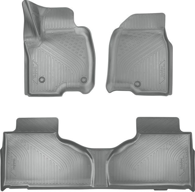 Коврики Норпласт для салона Cadillac Escalade V (1,2 ряд) 2020-2026 СЕРЫЕ. Артикул NPA11-C10-360-1-G