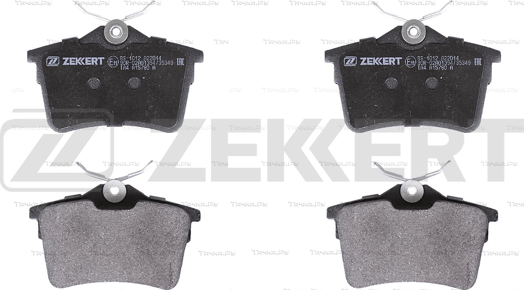 Тормозные колодки Zekkert задние для Peugeot Partner II 2008-2018. Артикул BS-1012