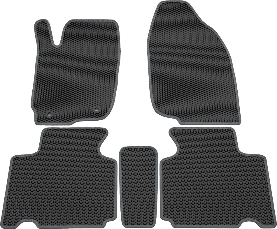 Коврики Rezkon EVA для салона Toyota RAV4 IV 2013-2019 Серый кант. Артикул 9034035202