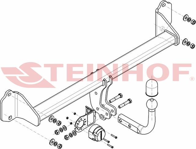 Фаркоп Steinhof для BMW 2 Gran Tourer (F46) 2015-2026. Артикул B-080