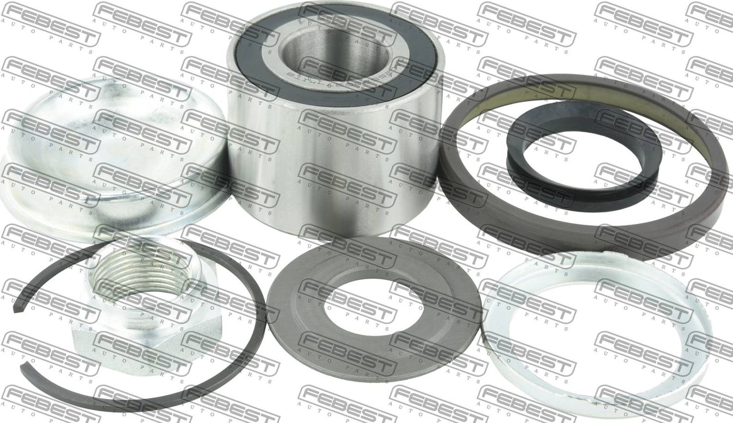 Ступичный подшипник (комплект) Febest. Артикул DAC25520037-KIT8