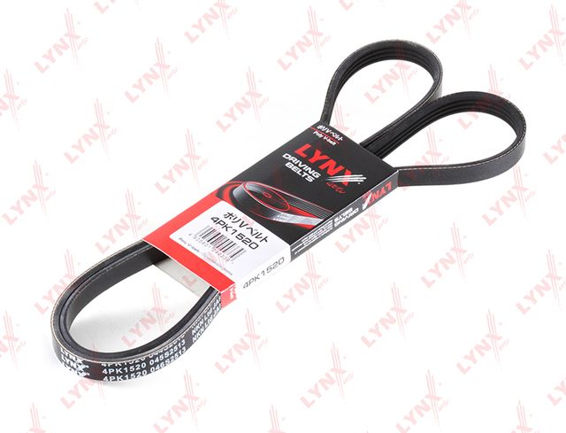 Приводной ремень поликлиновой LYNXauto для Ford Transit IV 1988-1994. Артикул 4PK1520